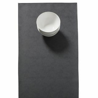 Monaco-raw-elegant-effen-tafelloper-zwart