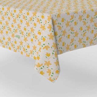 buitentafelkleed-Captain Cook-afwasvriendelijk-tafellinnen-PVC-geel-zomers