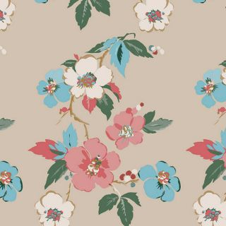 beige-bloemen-rozen-modern-stijlvol-tafelzeil-tafellaken-afwasbaar-kleurrijk