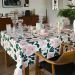 roze bloemen-kleurijk tafelzeil-groen-wit